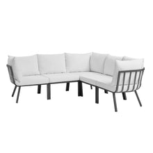 Load image into Gallery viewer, Riverside 5 Piece Outdoor Patio Aluminum Sectional by Modway
