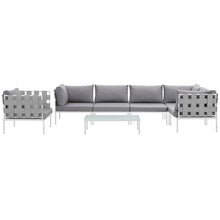 Load image into Gallery viewer, Harmony 7 Piece Outdoor Patio Aluminum Sectional Sofa Set by Modway
