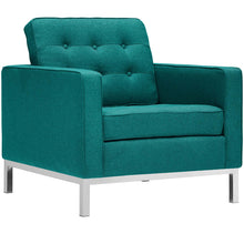 Load image into Gallery viewer, Loft Upholstered Fabric Armchairs Set of 2 by Modway
