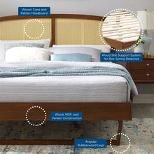Load image into Gallery viewer, Sierra Cane and Wood King Platform Bed With Angular Legs by Modway
