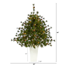 Load image into Gallery viewer, 44' Colorado Mountain Pine Artificial Christmas Tree w/ 50 Clear Lights
