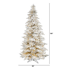 Load image into Gallery viewer, 9&#39; Flocked Grand Northern Rocky Fir Artificial Christmas Tree
