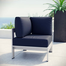 Load image into Gallery viewer, Shore Outdoor Patio Aluminum Corner Sofa by Modway
