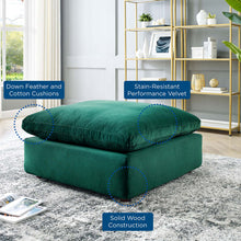 Load image into Gallery viewer, Commix Down Filled Overstuffed Performance Velvet Ottoman by Modway
