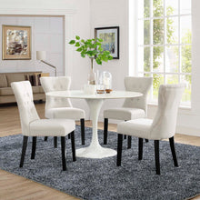 Load image into Gallery viewer, Silhouette Upholstered Fabric Dining Side Chairs Set of 4 by Modway
