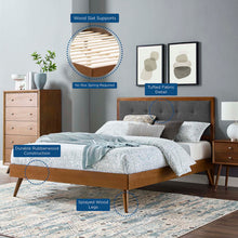 Load image into Gallery viewer, Willow Wood King Platform Bed With Splayed Legs by Modway
