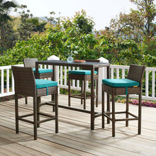 Load image into Gallery viewer, Conduit Bar Stool Outdoor Patio Wicker Rattan Set
