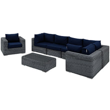 Load image into Gallery viewer, Summon 7 Piece Outdoor Patio Sunbrella¨ Sectional Set by Modway
