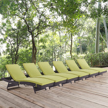 Load image into Gallery viewer, Convene Outdoor Patio Chaise Set of 6 by Modway
