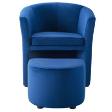 Load image into Gallery viewer, Divulge Performance Velvet Arm Chair and Ottoman Set by Modway
