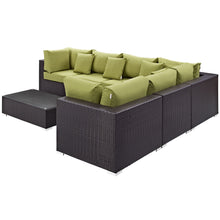 Load image into Gallery viewer, Convene 7 Piece Outdoor Patio Sectional Set by Modway
