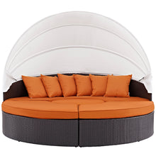 Load image into Gallery viewer, Convene Outdoor Patio Wicker Rattan Canopy Sectional Daybed by Modway

