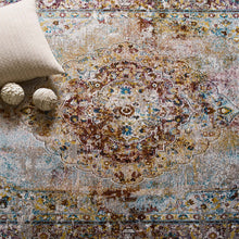 Load image into Gallery viewer, Success Merritt Transitional Distressed Floral Vintage Medallion 5x8 Area Rug by Modway
