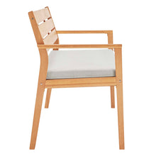 Load image into Gallery viewer, Viewscape Outdoor Patio Ash Wood Loveseat by Modway
