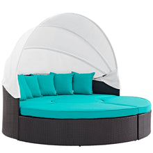 Load image into Gallery viewer, Convene Outdoor Patio Wicker Rattan Canopy Sectional Daybed by Modway
