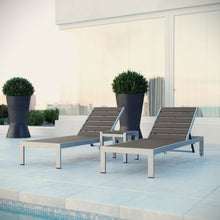 Load image into Gallery viewer, Shore 3 Piece Outdoor Patio Aluminum Set by Modway
