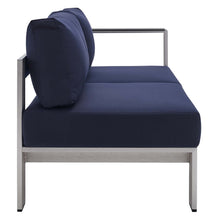 Load image into Gallery viewer, Shore Sunbrella¨ Fabric Aluminum Outdoor Patio Right-Arm Loveseat by Modway
