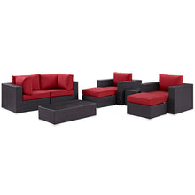 Load image into Gallery viewer, Convene 8 Piece Outdoor Patio Sectional Set by Modway
