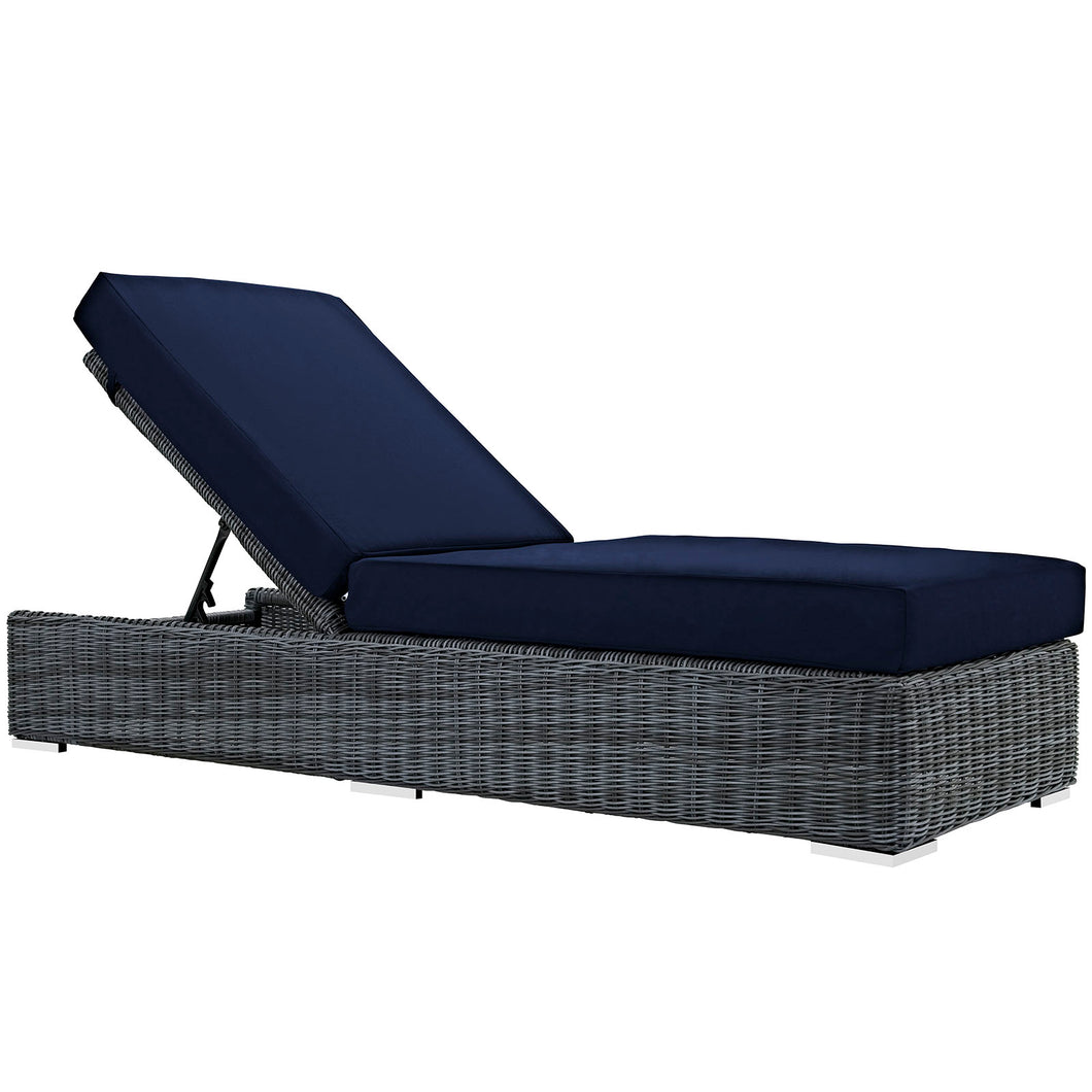 Summon Outdoor Patio Sunbrella¨ Chaise Lounge by Modway