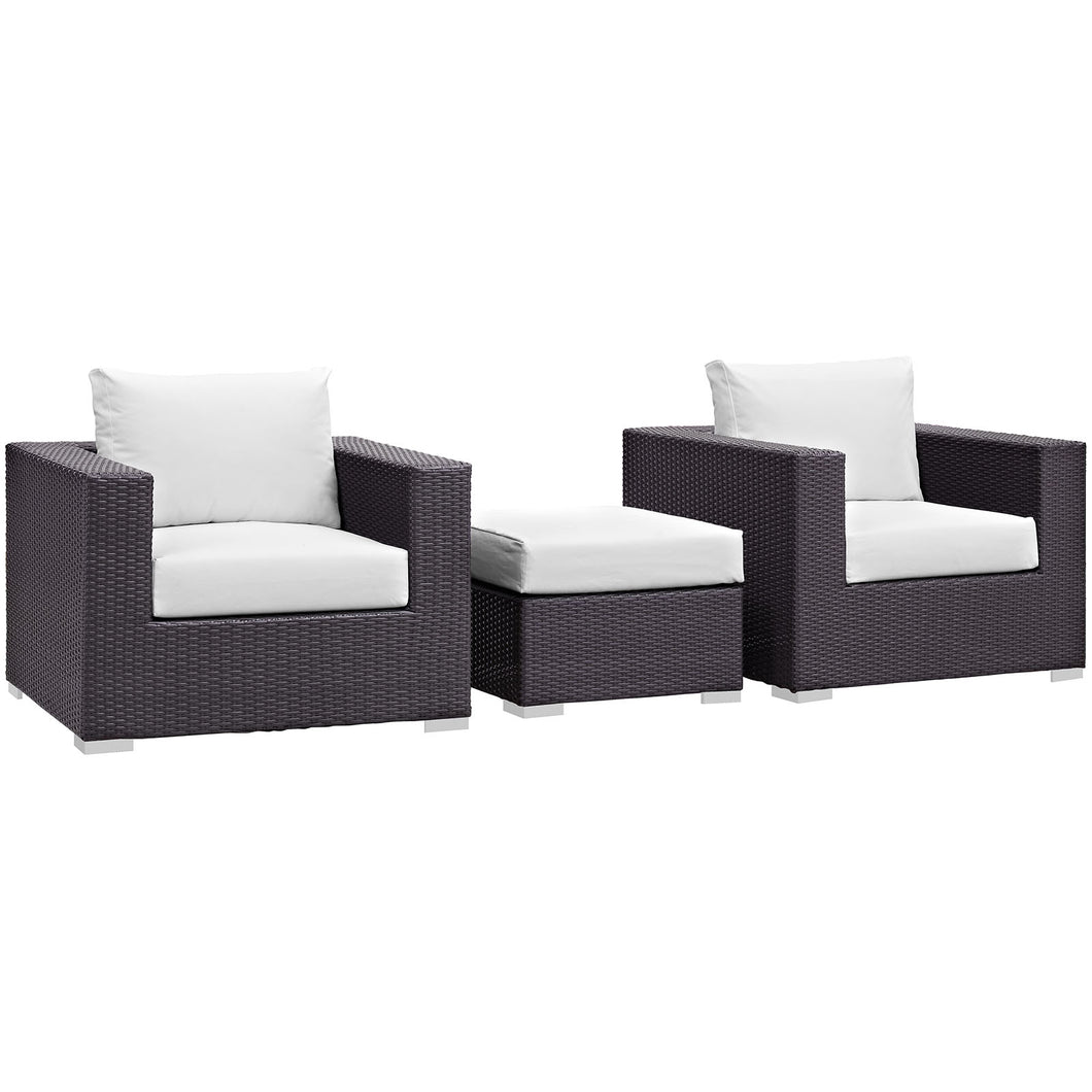 Convene 3 Piece Outdoor Patio Sofa Set by Modway