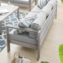 Load image into Gallery viewer, Shore Sunbrella¨ Fabric Aluminum Outdoor Patio Sofa by Modway
