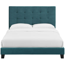Load image into Gallery viewer, Melanie Tufted Button Upholstered Performance Velvet King Platform Bed by Modway
