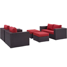Load image into Gallery viewer, Convene 5 Piece Outdoor Patio Sofa Set by Modway
