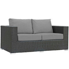 Load image into Gallery viewer, Sojourn Outdoor Patio Sunbrella¨ Loveseat by Modway
