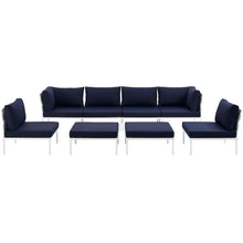 Load image into Gallery viewer, Harmony 8 Piece Outdoor Patio Aluminum Sectional Sofa Set by Modway

