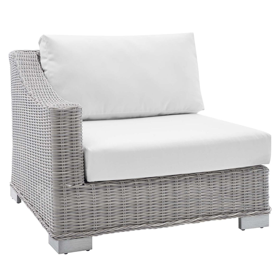 Conway Sunbrella¨ Outdoor Patio Wicker Rattan Left-Arm Chair by Modway