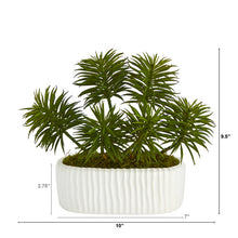 Load image into Gallery viewer, 10&quot; Succulent Artificial Plant in White Planter
