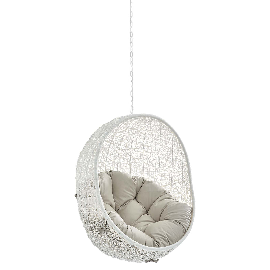 Hide Sunbrella¨ Fabric Swing Outdoor Patio Lounge Chair Without Stand by Modway