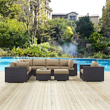 Load image into Gallery viewer, Convene 9 Piece Outdoor Patio Sectional Set by Modway
