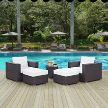 Load image into Gallery viewer, Convene 5 Piece Outdoor Patio Sectional Set by Modway
