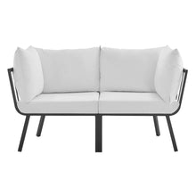Load image into Gallery viewer, Riverside 2 Piece Outdoor Patio Aluminum Sectional Sofa Set by Modway
