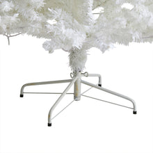 Load image into Gallery viewer, 8&#39; White Artificial Christmas Tree w/ 1500 Bendable Branches and 450 LED Lights
