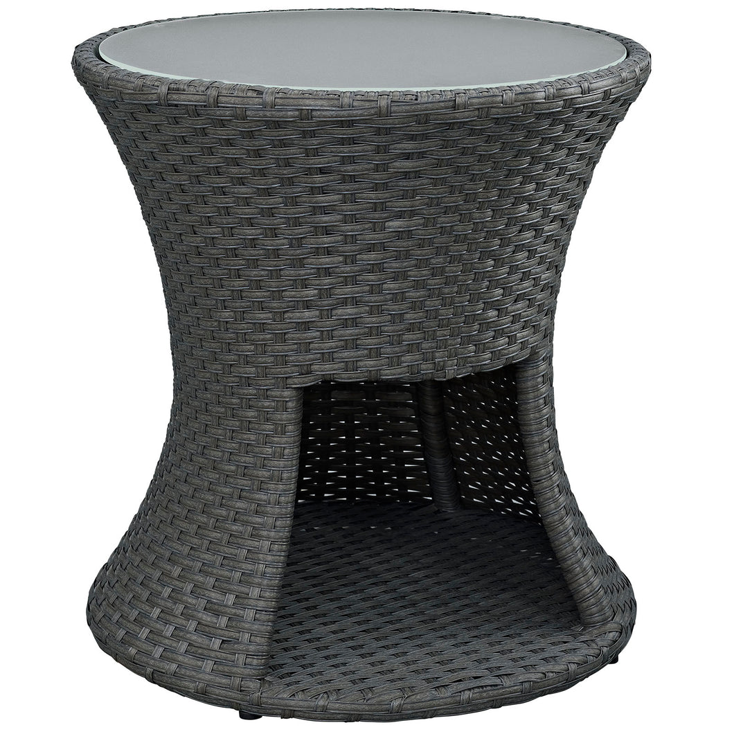 Sojourn Round Outdoor Patio Side Table by Modway