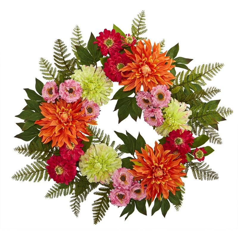 20'' Dahlia Wreath