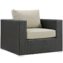 Load image into Gallery viewer, Sojourn 3 Piece Outdoor Patio Sunbrella¨ Sectional Set by Modway
