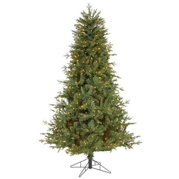 6.5' New Hampshire Spruce Artificial Christmas Tree with 500 Warm White Lights