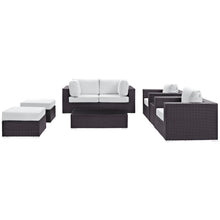 Load image into Gallery viewer, Convene 8 Piece Outdoor Patio Sectional Set by Modway
