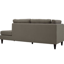 Load image into Gallery viewer, Empress 2 Piece Upholstered Fabric Right Facing Bumper Sectional by Modway
