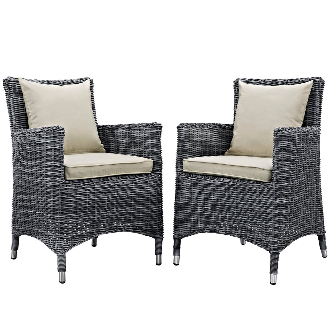 Summon 2 Piece Outdoor Patio Sunbrella¨ Dining Set by Modway