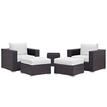Load image into Gallery viewer, Convene 5 Piece Outdoor Patio Sectional Set by Modway
