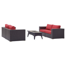Load image into Gallery viewer, Convene 5 Piece Set Outdoor Patio with Fire Pit by Modway
