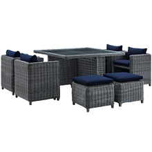 Load image into Gallery viewer, Summon 9 Piece Outdoor Patio Sunbrella¨ Dining Set by Modway
