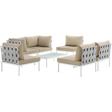 Load image into Gallery viewer, Harmony 7 Piece Outdoor Patio Aluminum Sectional Sofa Set by Modway
