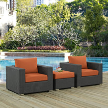 Load image into Gallery viewer, Sojourn 3 Piece Outdoor Patio Sunbrella¨ Sectional Set by Modway
