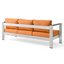 Load image into Gallery viewer, Shore Outdoor Patio Aluminum Sofa by Modway
