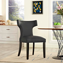 Load image into Gallery viewer, Curve Vegan Leather Dining Chair by Modway
